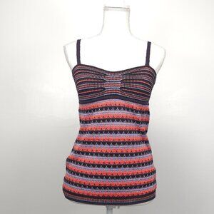 M MISSONI Multicolored Knit Sleeveless Tank Top